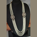 Padmawati Bangles Austrian Stone And Pearl Moti Mala Men's Necklace