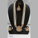 Padmawati Bangles Austrian Stone And Beads Gold Plated Long Necklace Set