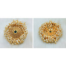 Padmawati Bangles Gold Plated Kundan And Pearl Adjustable Single Finger Ring For Women