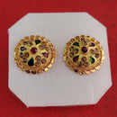 Perfect Gold Plated Pack Of 12 Stud Earrings -PFEAR44