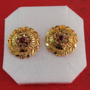 Perfect Gold Plated Pack Of 12 Stud Earrings -PFEAR48