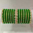 Pooja Bangles Gold Plated Pearl & Thread Bangles