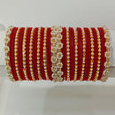 Pooja Bangles Gold Plated Pearl & Thread Bangles