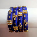 Pooja Bangles Gold Plated Austrian Stone & Thread Bangles