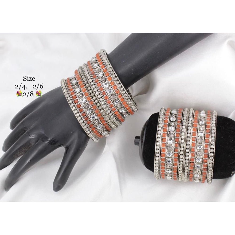 Pooja Bangles Silver Plated  Bangles Set