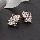 Pooja Bangles Gold Plated AD Stone Stud Earrings