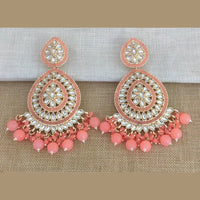Pooja Bangles Gold Plated Kundan Stone & Beads Dangler Earrings