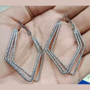 Pooja Bangles Gold & Silver Plated Dangler Earrings