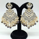 Pooja Bangles Gold Plated Beads & Kundan Stone & Meenakari Dangler Earrings