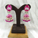 Pooja Bangles Gold Plated Meenakari & Kundan Jhumki Earrings