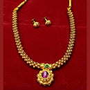 Pooja Bangles Gold Plated Maharashtrian Traditional Necklace Set