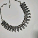 Pooja Bangles Oxidised Plated Necklace Set