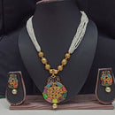 Pooja Bangles Gold Plated Kundan Stone Necklace Set