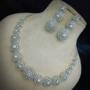 Pooja Bangles American Diamond Necklace Set