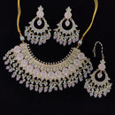 Pooja Bangles Gold Plated Kundan Stone & Meenakari Necklace Set