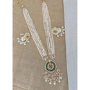 Pooja Bangles Gold Plated Kundan Stone & Pearl Necklace Set