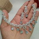 Pooja Bangles American Diamond Necklace Set