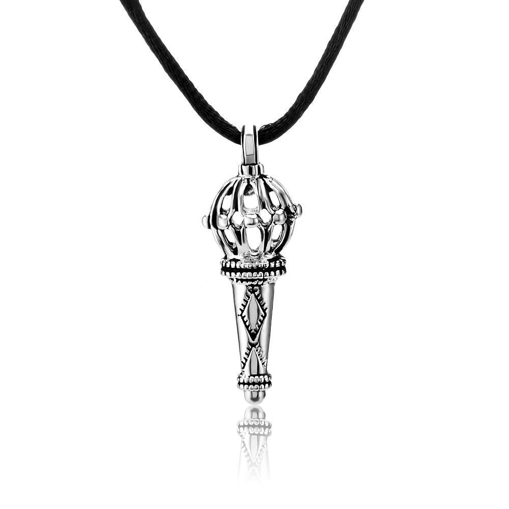 Mahi Bajrang Bali Lord Hanuman Gada Silver Plated Pendant