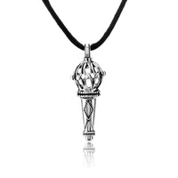 Mahi Bajrang Bali Lord Hanuman Gada Silver Plated Pendant