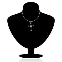 Mahi Religious Cross Pendant With Crystal Stone Chain Pendant