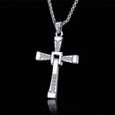 Mahi Religious Cross Pendant With Crystal Stone Chain Pendant
