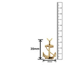 Mahi Gold Plated Exclusive Anchor Unisex Pendant Ps1101697G