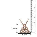 Mahi Irish Celtic Knot Triquetra Trinity Triangle Pendant Necklace with Chain for Women (PS1101733Z)