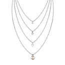 Mahi Latest Design Stylish Fashionable Multilayer Chain Charm Pendants Necklace for Women and Girls (PS1101737M)