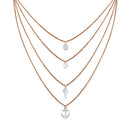Mahi Latest Design Stylish Fashionable Multilayer Chain Charm Pendants Necklace for Women and Girls (PS1101739M)