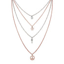 Mahi Latest Design Stylish Fashionable Multilayer Chain Charm Pendants Necklace for Women and Girls (PS1101745M)