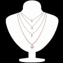 Mahi Latest Design Stylish Fashionable Multilayer Chain Charm Pendants Necklace for Women and Girls (PS1101745M)
