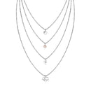Mahi Latest Design Stylish Fashionable Multilayer Chain Charm Pendants Necklace for Women and Girls (PS1101746M)