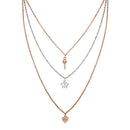 Mahi Latest Design Stylish Fashionable Multilayer Chain Charm Pendants Necklace for Women and Girls (PS1101752M)