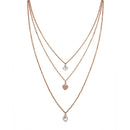 Mahi Latest Design Stylish Fashionable Multilayer Chain Charm Pendants Necklace for Women and Girls (PS1101754M)
