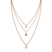 Mahi Latest Design Stylish Fashionable Multilayer Chain Charm Pendants Necklace for Women and Girls (PS1101754M)