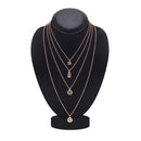 Mahi Multilayer Swastik, Hexagone, Trishul and Sun Charms Multi Strand Chain Pendants Layered Necklace for Women (PS1101773Z)