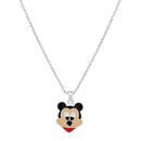 Mahi Rhodium Plated Cartoon Pendant for Kids with Meena Work Enameled (PS1101834R)