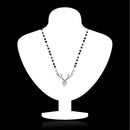 Mahi Deer Heart Shaped Mangalsutra Necklace with Tanmaniya Chain & Cubic Zirconia for Women (PS1101847R)