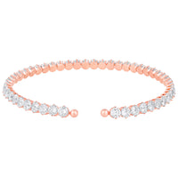 Mahi Rose Gold Plated Adjustable Choker Necklace with Cubic Zirconia Stone for Women (PS1101850ZWhi)