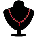Mahi Gold Plated Elegant Designer Necklace with Crystal stones for girls and women