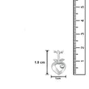 Mahi Stylish Heart and Leaf Pendant