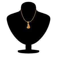 Mahi Sai Baba Gold Plated Religious God Pendant