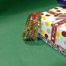 Pooja Bangles Gold Plated Multi Color Designer Bangles Set