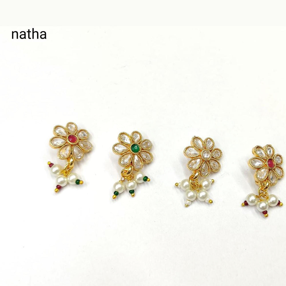 Pooja Bangles Gold Plated Nose Pin