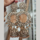 Pooja Bangles Gold Plated Crystal Pearl Jhumka Earrings