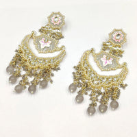 Pooja Bangles Gold Plated Kundan & Beads Dangler Earrings