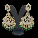 Pooja Bangles Gold Plated Kundan And Meenakari Earrings