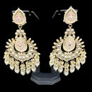 Pooja Bangles Gold Plated Kundan And Meenakari Earrings