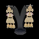 Pooja Bangles Kundan & Meenakari Earrings