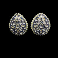 Pooja Bangles Kundan & Meenakari Stud Earrings